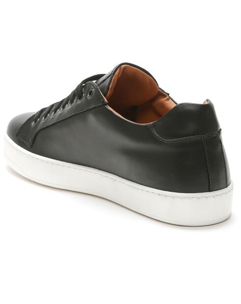 Zwarte leren sneakers van Remi