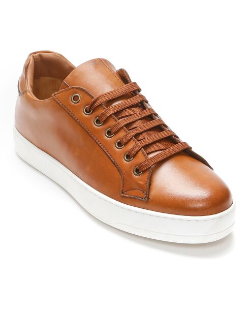 Sneakers Rémi Cognac in pelle