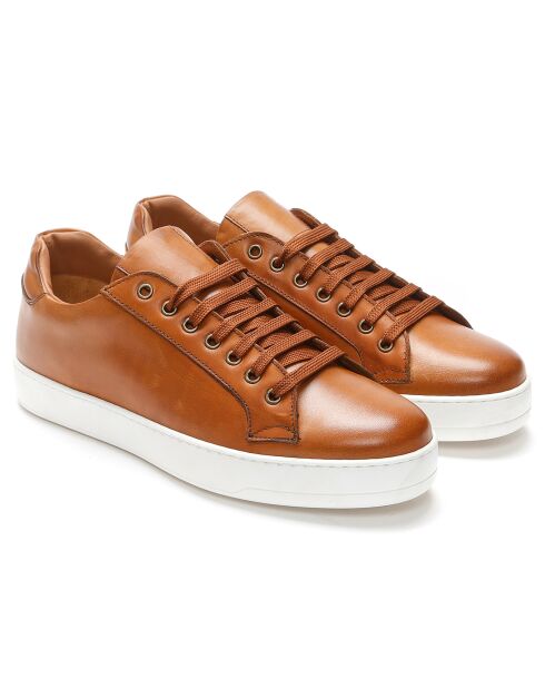 Sneakers Rémi Cognac in pelle