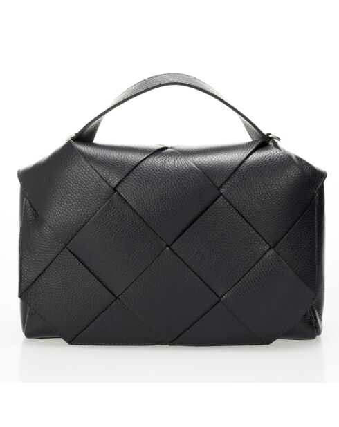 Borsa a mano Enyo in pelle nera - 30x12x23 cm