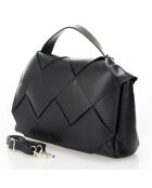 Borsa a mano Enyo in pelle nera - 30x12x23 cm