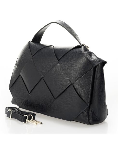 Borsa a mano Enyo in pelle nera - 30x12x23 cm