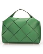 Borsa a mano Enyo in pelle verde - 30x12x23 cm