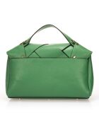 Borsa a mano Enyo in pelle verde - 30x12x23 cm