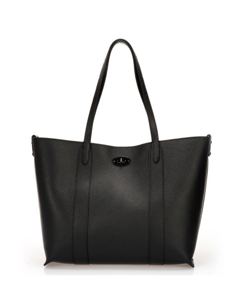 Borsa a tracolla Luna in pelle nera - 45x12x29 cm