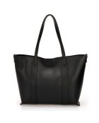 Borsa a tracolla Luna in pelle nera - 45x12x29 cm