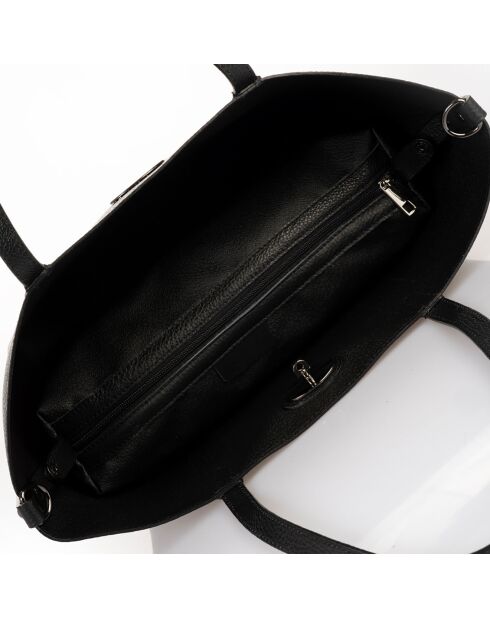 Borsa a tracolla Luna in pelle nera - 45x12x29 cm