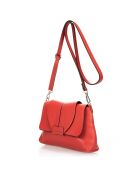 Borsa a tracolla Hannah in pelle rossa - 24x6x17 cm
