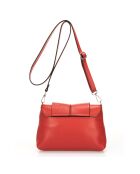 Borsa a tracolla Hannah in pelle rossa - 24x6x17 cm