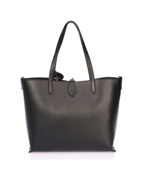 Borsa a tracolla nera Ella in pelle - 46x12x30 cm