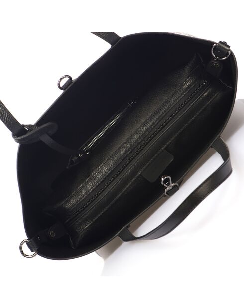 Borsa a tracolla nera Ella in pelle - 46x12x30 cm