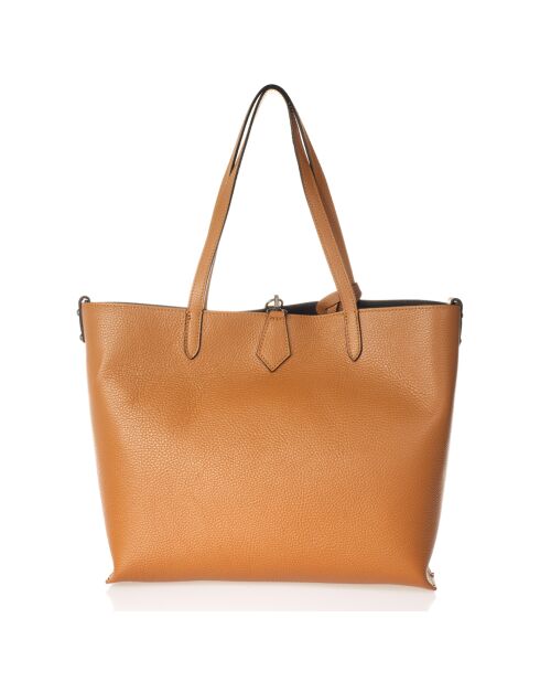 Borsa a tracolla Ella in pelle cognac - 46x12x30 cm