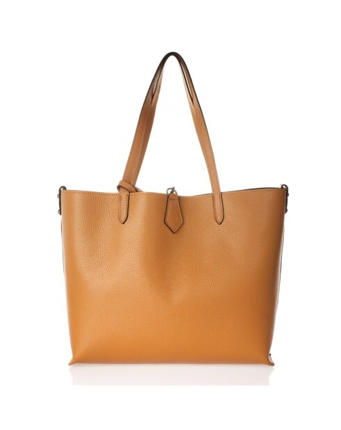 Borsa a tracolla Ella in pelle cognac - 46x12x30 cm