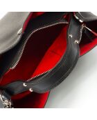 Borsa Vivian in pelle nera - 27x13x22 cm