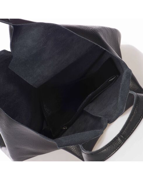Borsa a tracolla Evelyn in pelle nera - 37x7x40 cm