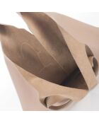 Borsa a tracolla Evelyn in pelle rosa nude - 37x7x40 cm