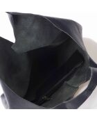 Borsa a tracolla Evelyn in pelle blu marino - 37x7x40 cm