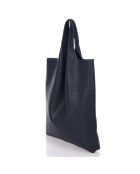 Borsa a tracolla Evelyn in pelle blu marino - 37x7x40 cm