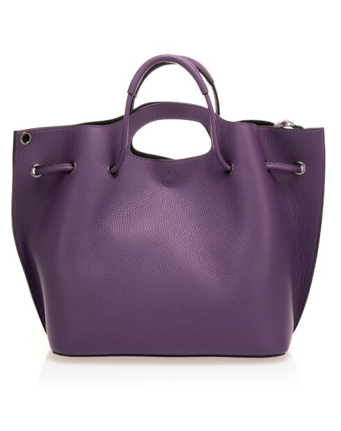 Borsa a mano in pelle Purple River - 47x17x27 cm