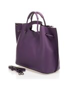 Borsa a mano in pelle Purple River - 47x17x27 cm