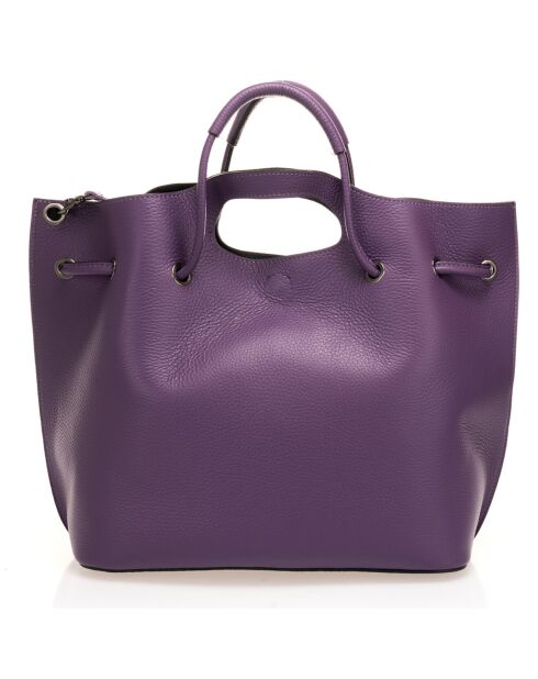 Borsa a mano in pelle Purple River - 47x17x27 cm