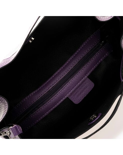 Borsa a mano in pelle Purple River - 47x17x27 cm