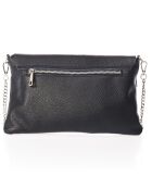Sac bandoulière en Cuir Mina noire - 26x2x18 cm