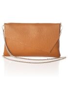 Sac bandoulière en Cuir Mina cognac - 26x2x18 cm