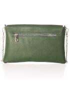 Sac bandoulière en Cuir Mina vert foncé - 26x2x18 cm