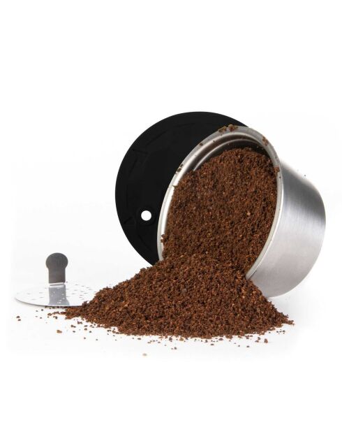 Capsule réutilisable adapté Dolce Gusto gris/noir - 5.3x3.5x5.3 cm