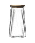 Bocal en verre couvercle Acacia transparent - 130 cl
