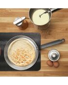 Crêpière induction argentée - 42.5x2x26 cm