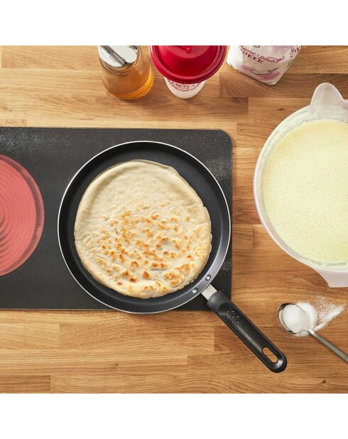 Crêpière induction noire - 44x2x28 cm