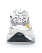 Sneakers en Velours de Cuir Club01 blanc/jaune