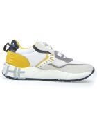 Sneakers en Velours de Cuir Club01 blanc/jaune