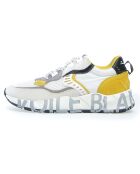 Sneakers en Velours de Cuir Club01 blanc/jaune