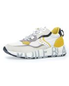 Sneakers en Velours de Cuir Club01 blanc/jaune