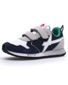 Sneakers en Cuir Jet marine/blanc