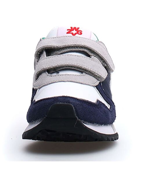 Sneakers en Cuir Jet marine/blanc