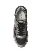 Sneakers en Cuir Maran argenté/noir