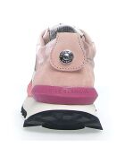 Sneakers en Cuir Qwark blanc/rose