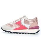 Sneakers en Cuir Qwark blanc/rose