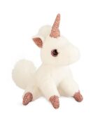 Porte-clé Licorne rose/blanc - 14x5 cm
