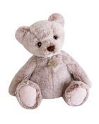 Ours Mousse rose cendré - 25x27 cm