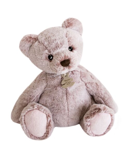 Ours Mousse rose cendré - 25x27 cm