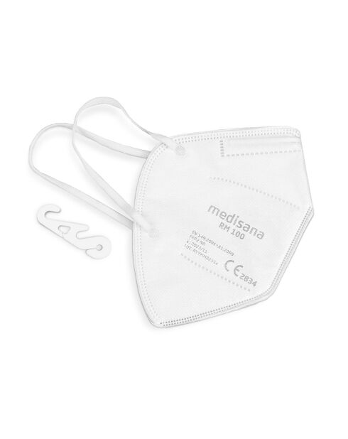 10 mascarillas protectoras RM 100 blancas