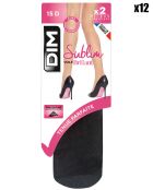 12 Paires de mi-bas Sublim Voile Brillant 15 deniers noirs