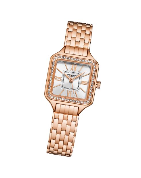 Montre Femme en Acier Quartz Symphony rose/rose doré