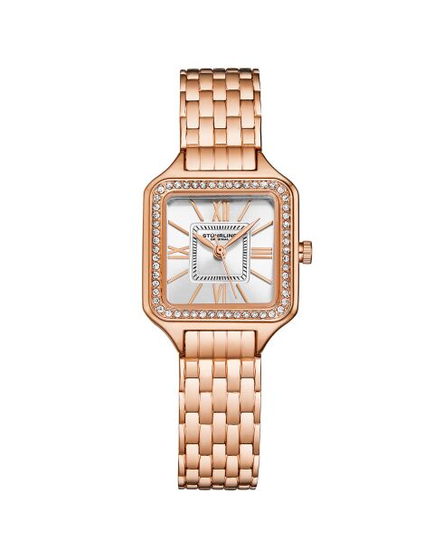 Montre Femme en Acier Quartz Symphony rose doré