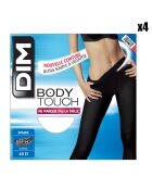 4 Collants Body Touch Opaque 40 deniers noirs